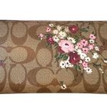 Coach  F29931 Brown Floral Women's Wallet NWOT Photo 1
