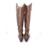 Frye Women's 7 B Brown Leather Jackie Button Tall Western Riding Boots Photo 4