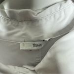 TOME Black White Striped Tie Front Shirt Dress in Size 6 Photo 2