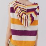 BDG Reid Hooded Sweater Vest Size XS Knit Cropped Oversized Beach Boho Photo 0