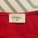 Everly Women’s Red  Sleeveless  Blouse Photo 2