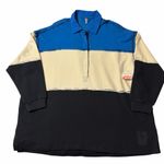 NWT FREE PEOPLE Freda Polo Tunic Pullover Shirt; Sweatshirt; oversized; small Blue Photo 1