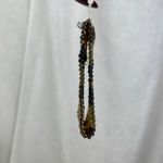 Boutique Southwestern Beaded Stretchy Cuff Bracelet Black Copper Gold Brown Seed Beads Photo 11