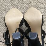 BCBGeneration Black Block High Heels Ankle Wrap Around Straps Shoes Size 8.5 Photo 7
