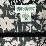 Motherhood Maternity Black White Floral Midi Wrap Dress Size Large Jersey Photo 6