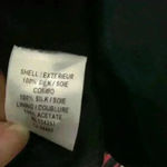 Milly 𝅺 Black Pink 3/4 Sleeve Geometric Silk Dress Photo 5