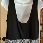 J. McLaughlin  Scoop Neck Sleeveless Fit and Flare Dress with Linen Skirt Size L Photo 4