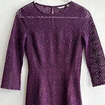 Jack Wills  Purple Diamond Cutout Sheath Dress, Purple, Size 2 Photo 1