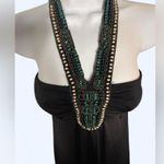 Derek Heart Black Strapless Dress with Beaded Detail Photo 3