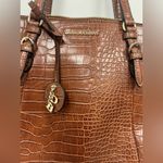 Dana Buchman  Brown Croc-Embossed Shoulder Bag Photo 2