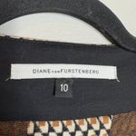 Diane Von Furstenberg  patterned zip up light blazer jacket Photo 2