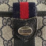 Gucci GG Vintage Sherry Line Stripe Navy Crossbody Shoulder Navy bag Handbag Photo 2