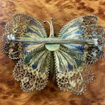 Vintage Colorful Enamel Butterfly Brooch / Pin Photo 1
