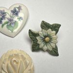 Flower / Easter Egg Brooch Pin Lot Of 4 Photo 5