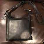 Coach Vintage  Black Leather Bleeker Slim Duffle Feeder Crossbody Shoulder Bag Photo 14