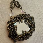 Agate crystal mirror pendant necklace Photo 2
