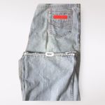 WPL 6749 Vintage 70s High Waist Wide Leg Bell Bottom Jeans Size 36 Blue Photo 6