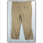 U.S. Polo Assn. khaki cropped capri clam digger skimmer pants size 14 Photo 17