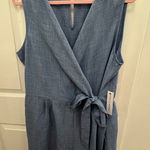 Emma & Michele  Blue Jumpsuit with Tie Waist Photo 0