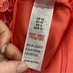 ASOS | Paper Dolls V Neck Lace Pencil Dress in Coral Size 8 Photo 9