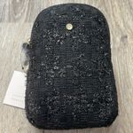 Lauren Conrad Black Tweed Textured Sling Crossbody/Mini Backpack Photo 3