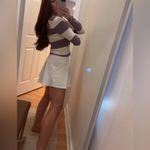 Ralph Lauren Sport Purple White Stripe V Neck Pullover Sweater sz Small Photo 5