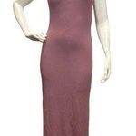 Lulus  Soft Bodycon High Side Slit Keyhole High Neckline Small MIDI dress Photo 0