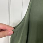 Banana Republic women’s dark olive green stretch ruffle layered blouse tank top Photo 1