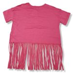 Soprano  Top Size XL Dreamcatcher Graphic Print Crop Top Fringe Graphic Tee T-Shirt Pink Photo 1