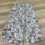 Old Navy  Maternity Floral Spaghetti Straps Wide Leg‎ Jumpsuit Size XL Photo 0