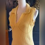 ZARA Yellow Knit Dress size M with Open Back. NWT Photo 1
