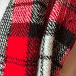 White Black and Red Checkered Scarf Multiple Photo 2