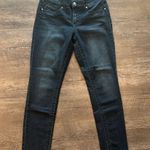 Seven7 10 Tummyless Darkwash Non-Distressed Skinny Jean Photo 1