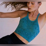 NWOT FREE PEOPLE Movement Happiness Runs Floral Crop Tank Photo 0