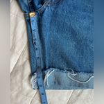 RARE VTG JC de Castlebajac 100% Cotton Blue Jean Rolled Raw Hem Shorts 90s Photo 4