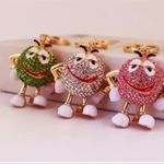 Green M & M Rhinestone Keychain ~NEW~ —Makes a Great Gift Photo 1