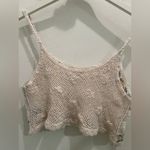 POL  Embroidered and Crocheted Boho Crop Top Tank Photo 1