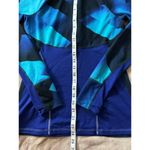 Athleta  Women's Running Half Zip Top Blue Colorblock Zip Pocket‎ Jacket Sz Small Photo 5