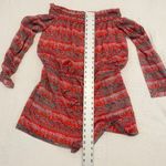 barney's new york small floral Plisse off the shoulder romper SH 2606 Photo 3