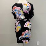 Trina Turk  Black Tropical Swimsuit Cover Up - Size 16 Photo 4