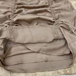 Adika Ruched Mini Skirt. Tan. Size small. NWT Photo 5