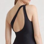 Quince Black Italian One Shoulder One Photo 1