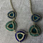 Francesca's Francesca’s Beautiful Blues, Greens, and Gold Tone Necklace Photo 5