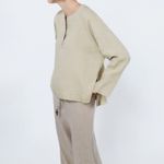 ZARA  Relaxed Fit 100% Linen Top Photo 2