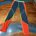 Kari Traa Svala Wool blend pants Orange Black yellow baselayer Leggings small Photo 2