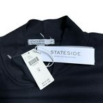 Anthropologie Stateside  Black Mock Neck Long Sleeve Top Women’s US M Photo 4