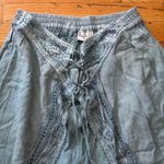 L.S.I Beaded Tie Waist Wide Leg Pants Size Medium Photo 2