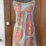 Betsey Johnson Betseyville Vintage Y2K Paisley Bow Detail Slip Dress - Sz XL Photo 13