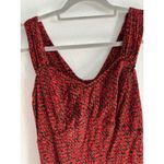 Vintage Midi Dress Womens 6 Black Red Sweetheart Romantic 90s Cocktail Party Size 10 Photo 2