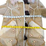 Coach  Shearling Drifter Coat Floral Embroidered Runway  EUC Photo 7